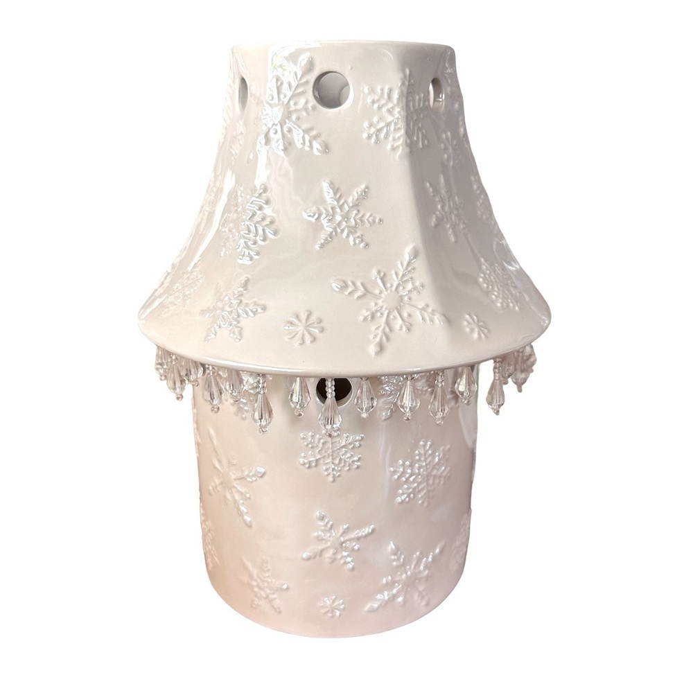 2pc. Winter Wonderland Candle Holder & Topper